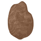Terrain Brown Irregular Hand Tufted Carpet & Rug