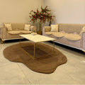 Terrain Brown Irregular Hand Tufted Carpet & Rug