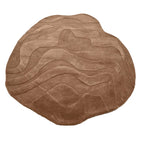 Terrain Brown Irregular Hand Tufted Carpet & Rug