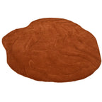 Terrain Round Rust Irregular Hand Tufted Carpet & Rug
